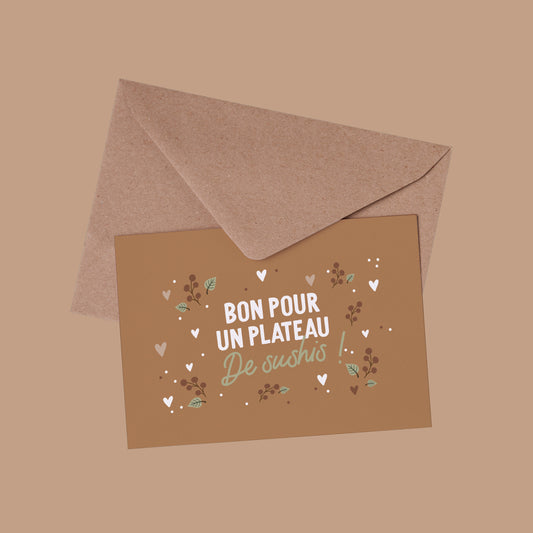 Bon pour un plateau de sushis