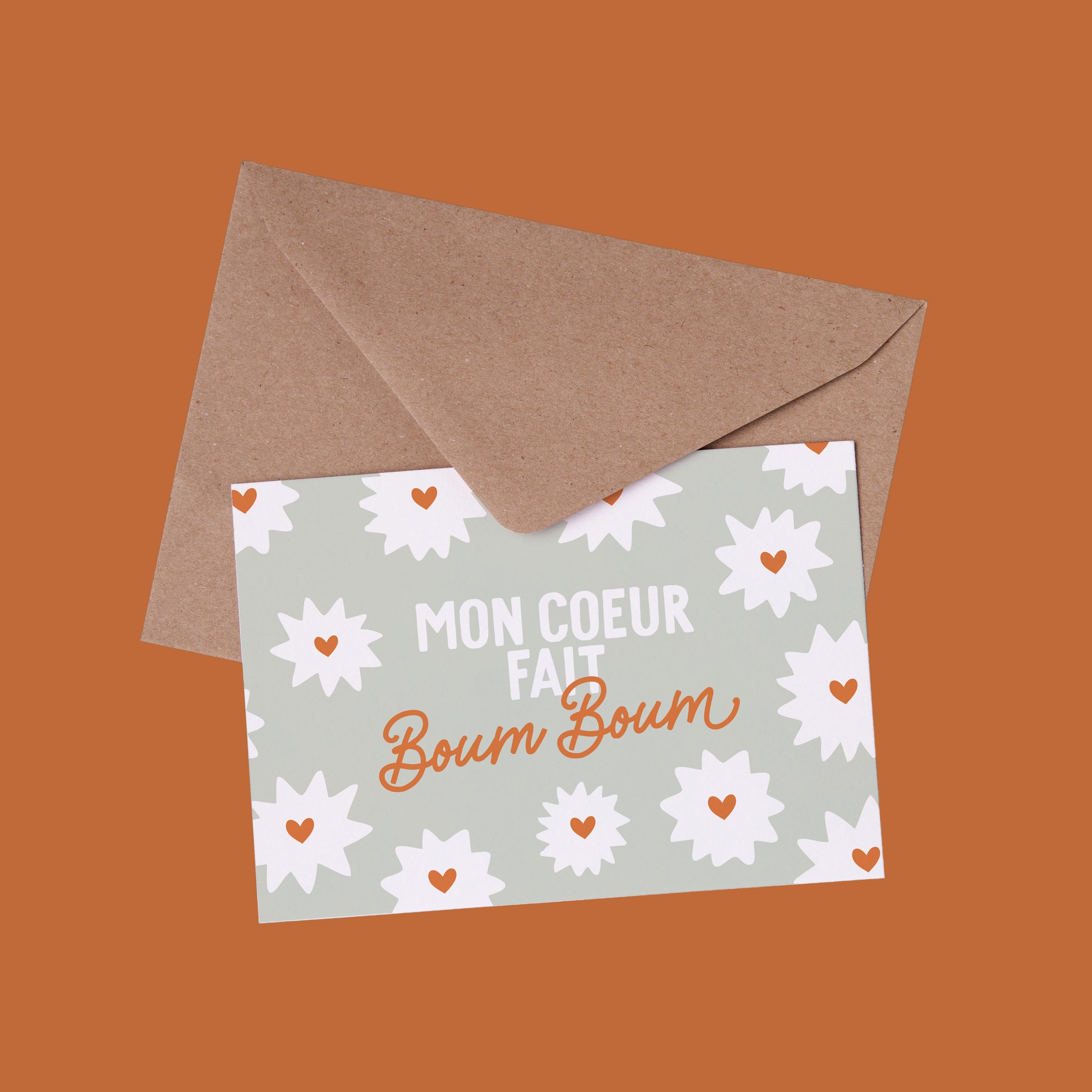 Carte - Mon coeur fait boum boum