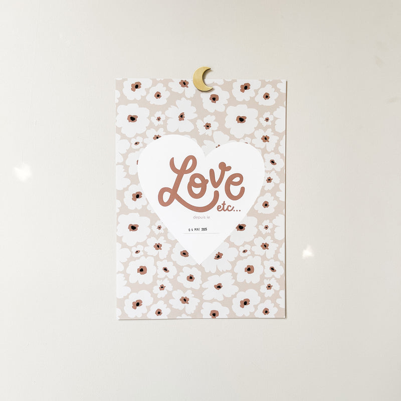 Aimant mural - mini lune dorée-zoom-