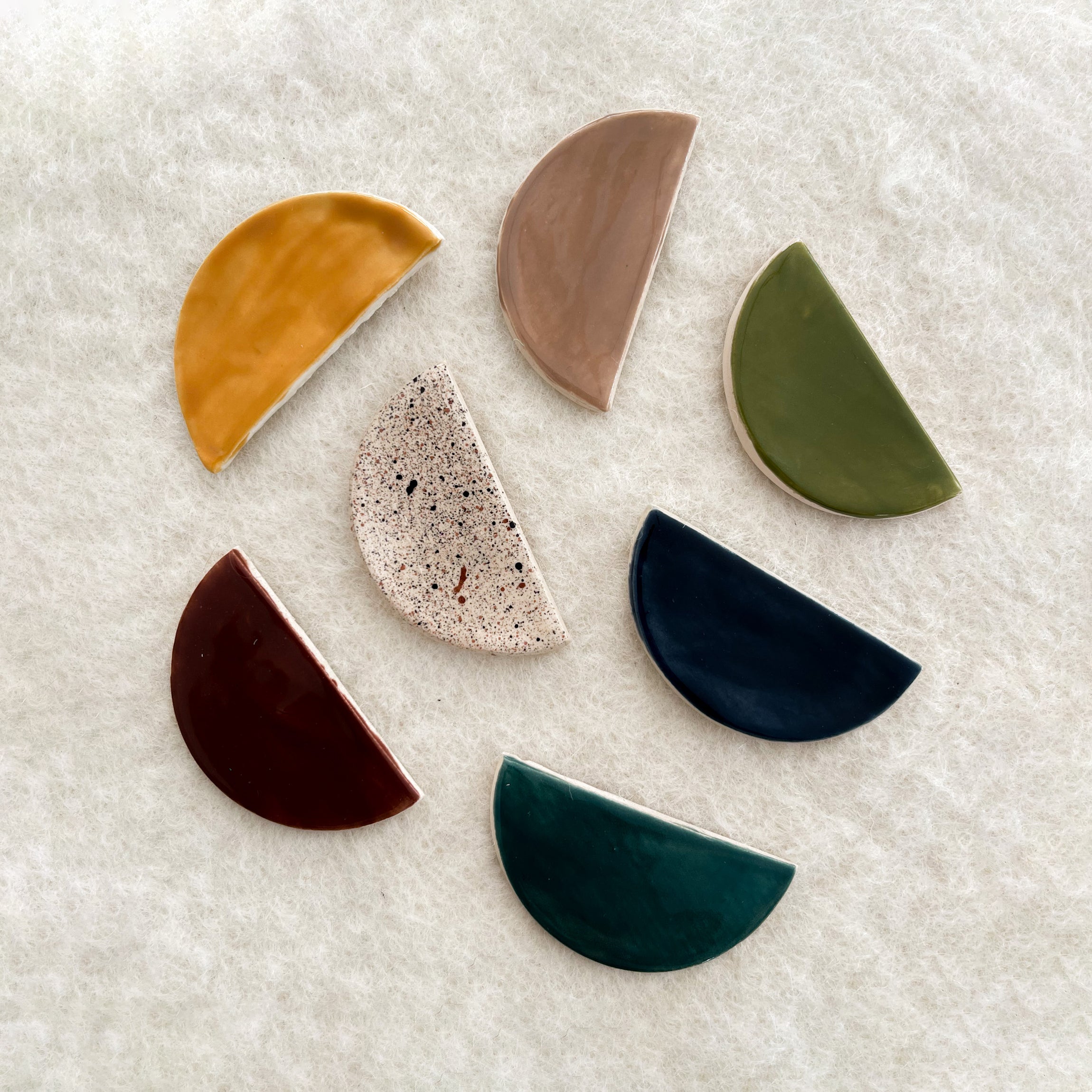 Bijou mural aimanté - céramique lune