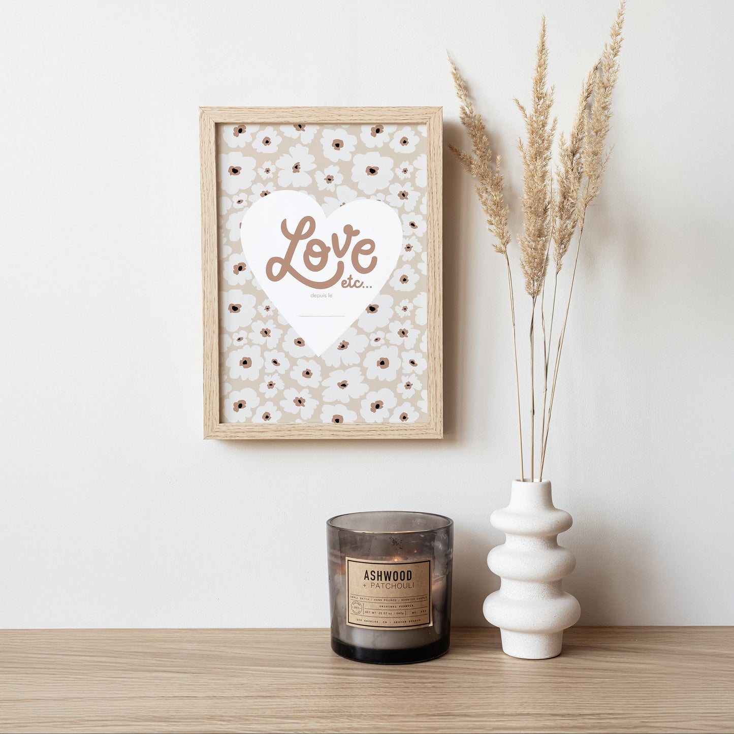 Affiche Love etc... Fleurs