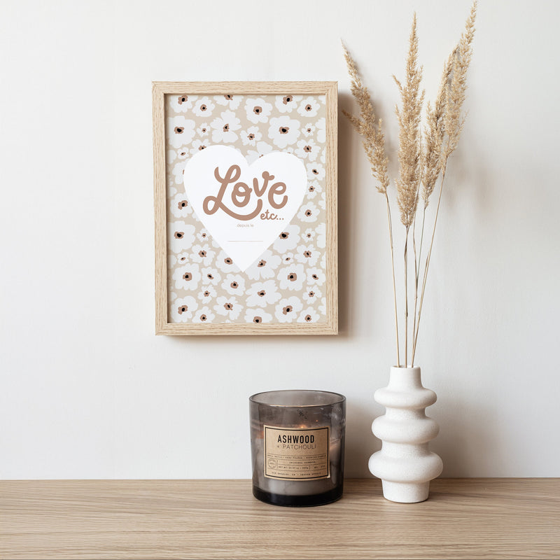 Affiche Love etc... Fleurs-zoom-