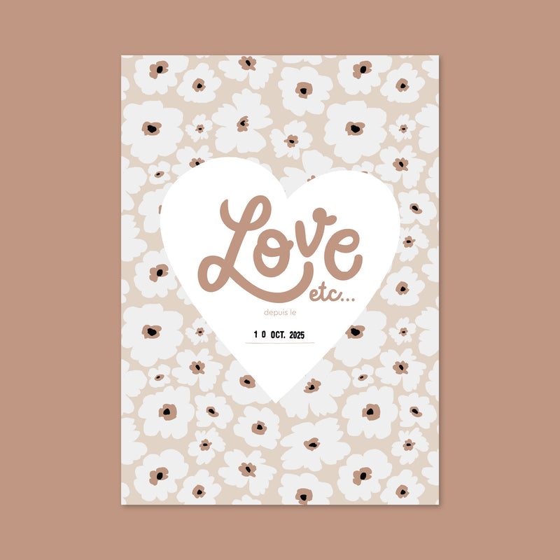 Affiche Love etc... Fleurs-zoom-