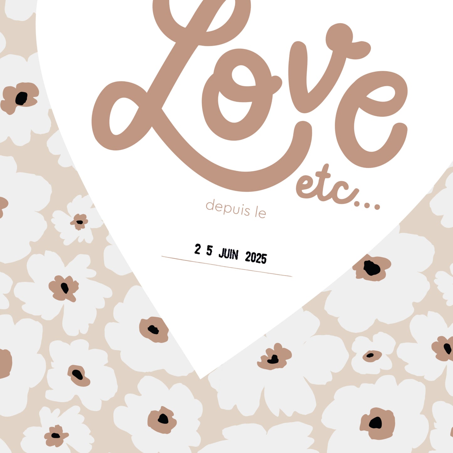 Affiche Love etc... Fleurs