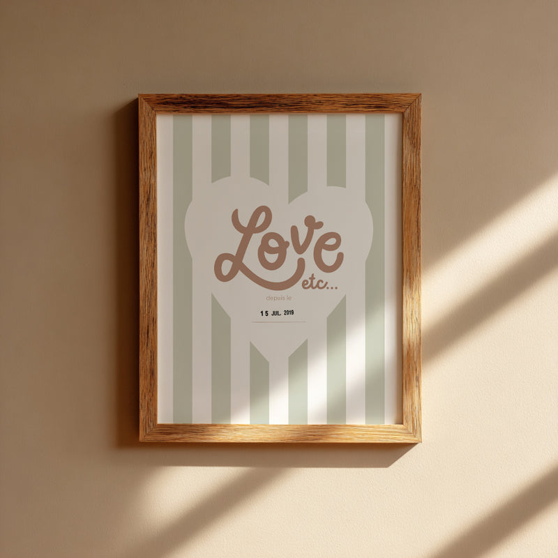 Affiche Love etc... Rayures-zoom-