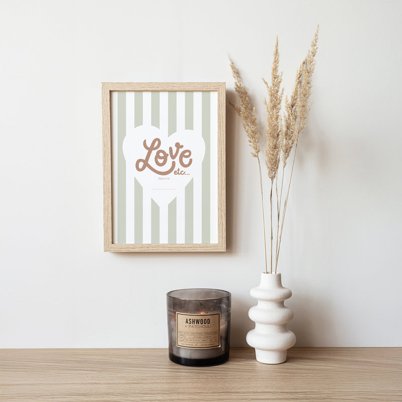 Affiche Love etc... Rayures-zoom-