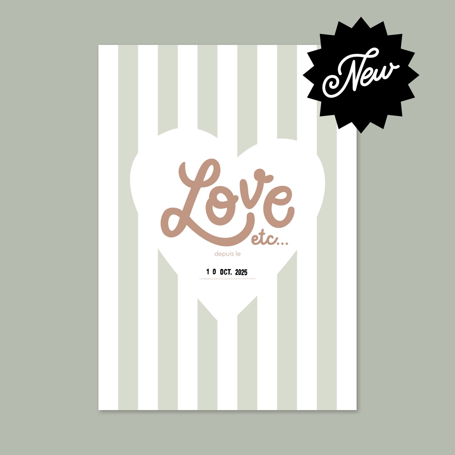 Affiche Love etc... Rayures