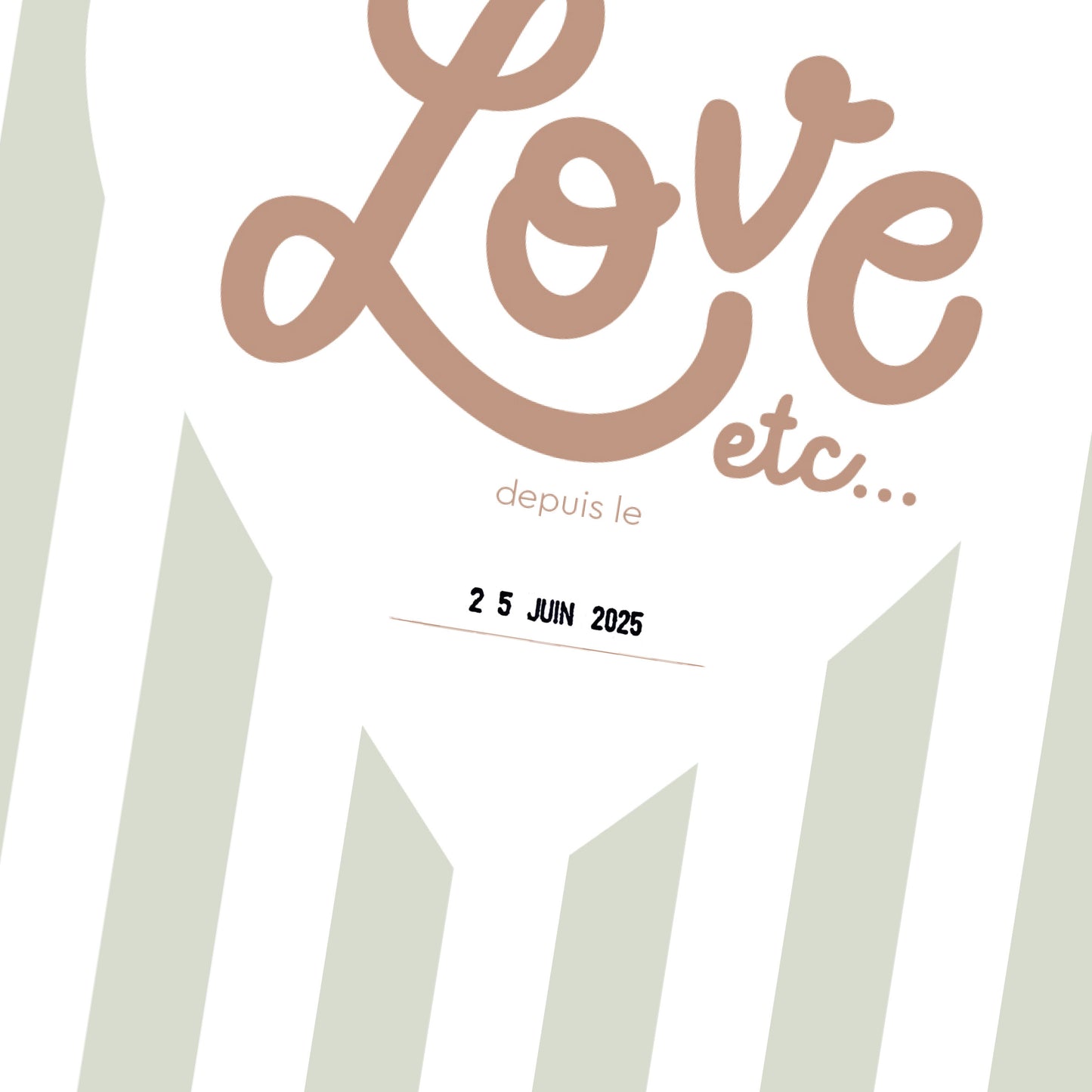 Affiche Love etc... Rayures