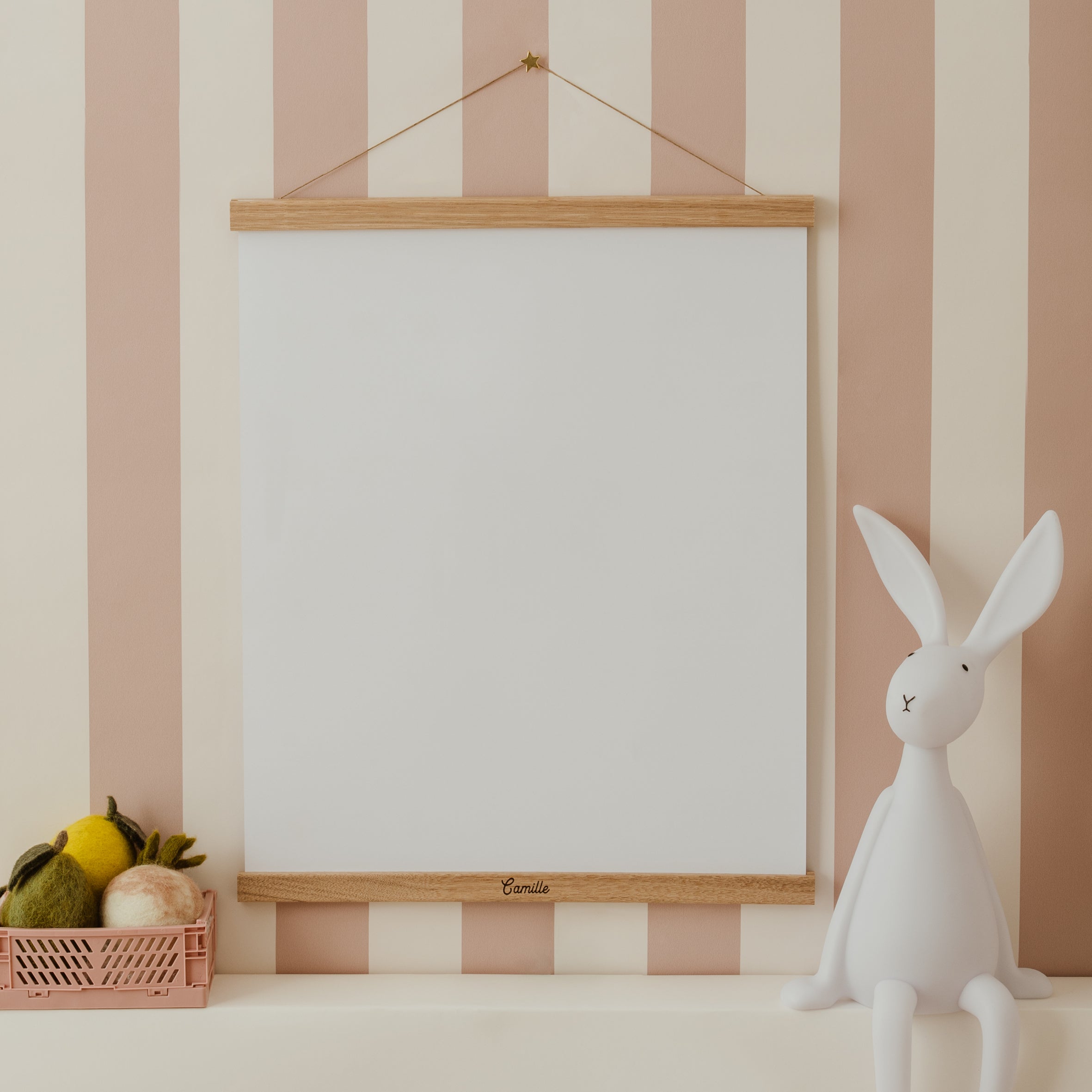 Porte-affiche en chêne personnalisable-zoom-2