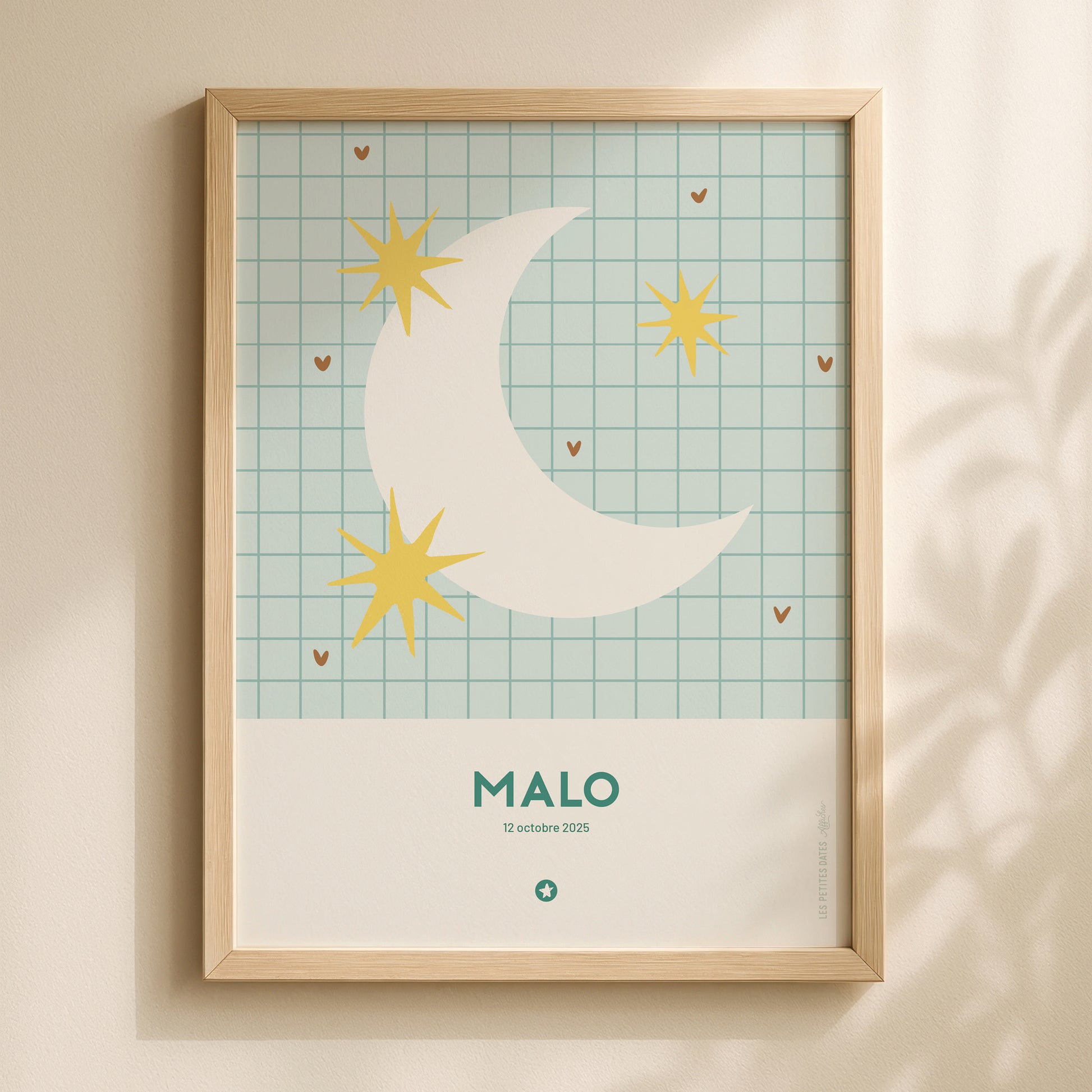 Affiche prénom - Moon-3