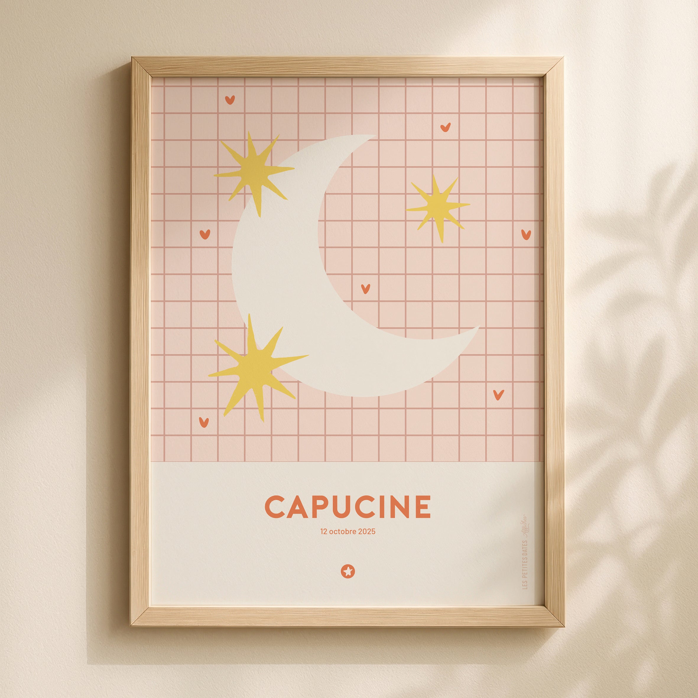 Affiche prénom - Moon