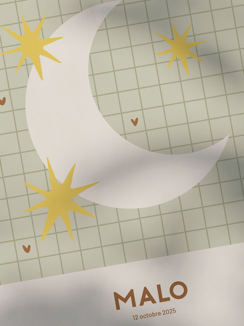 Affiche prénom - Moon-zoom-