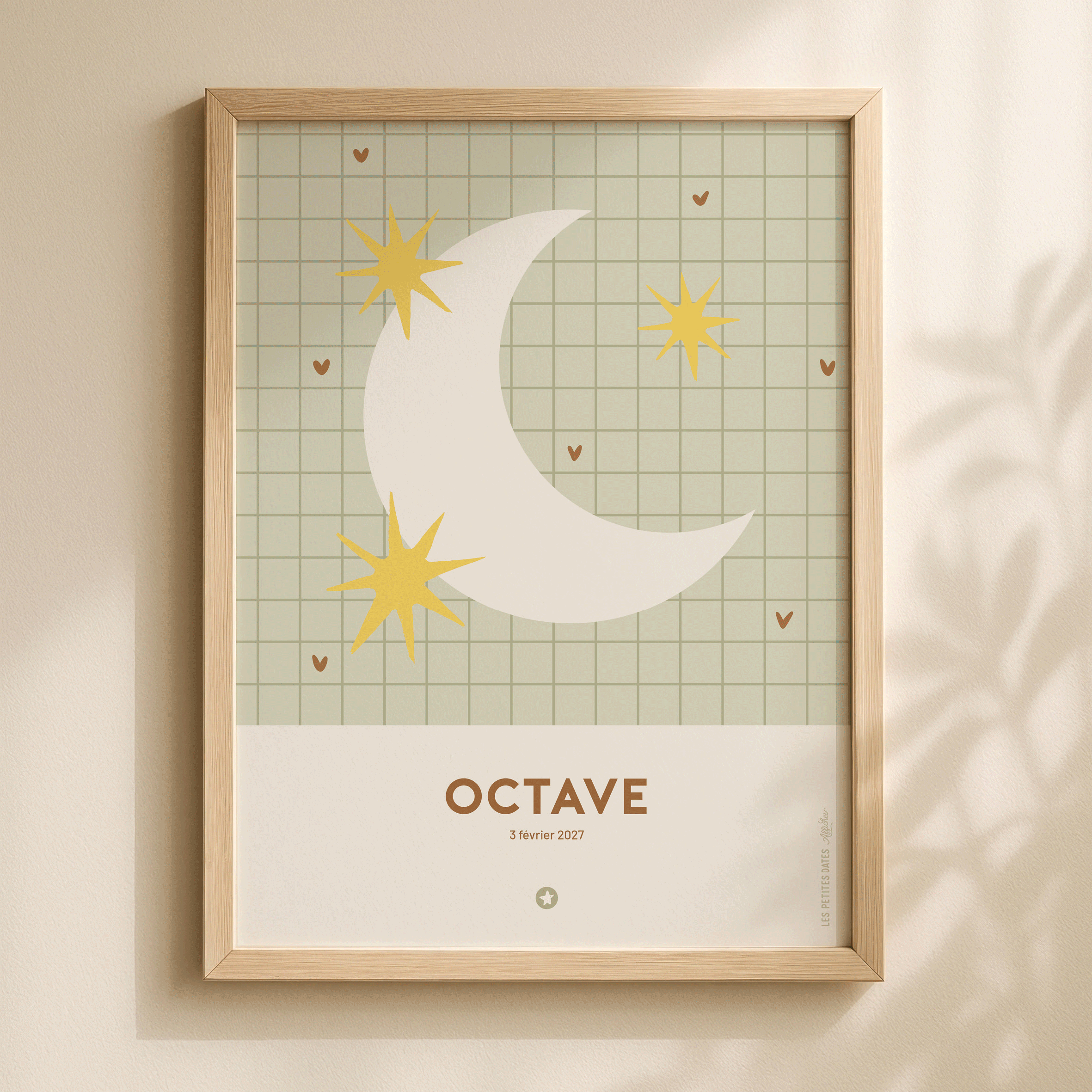 Affiche prénom - Moon