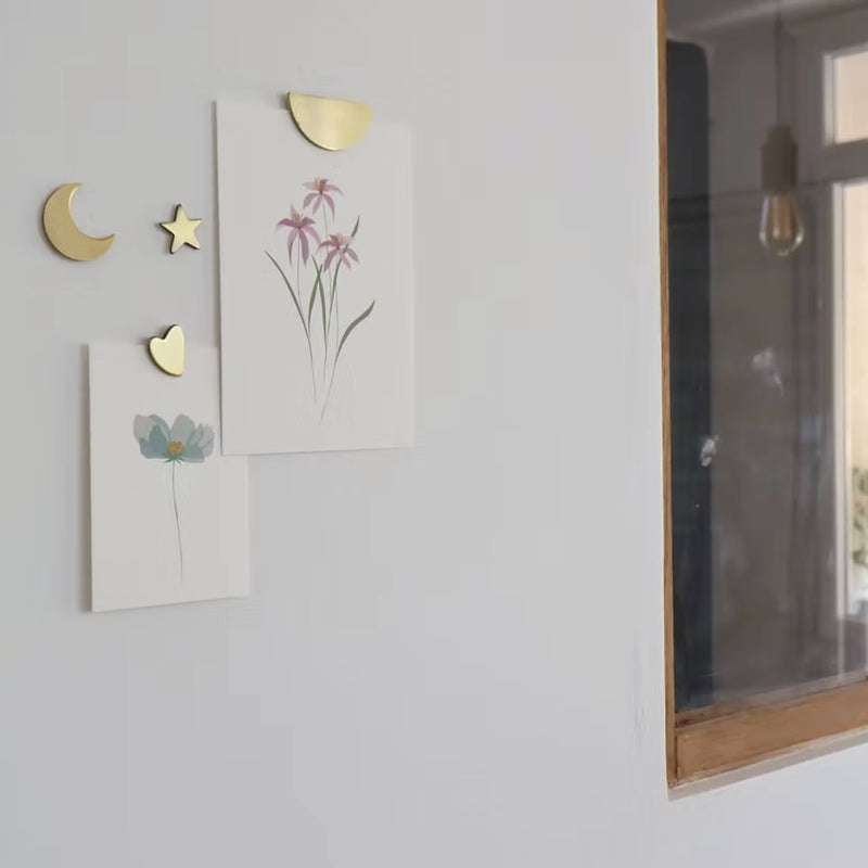 Aimant mural - mini lune dorée-zoom-