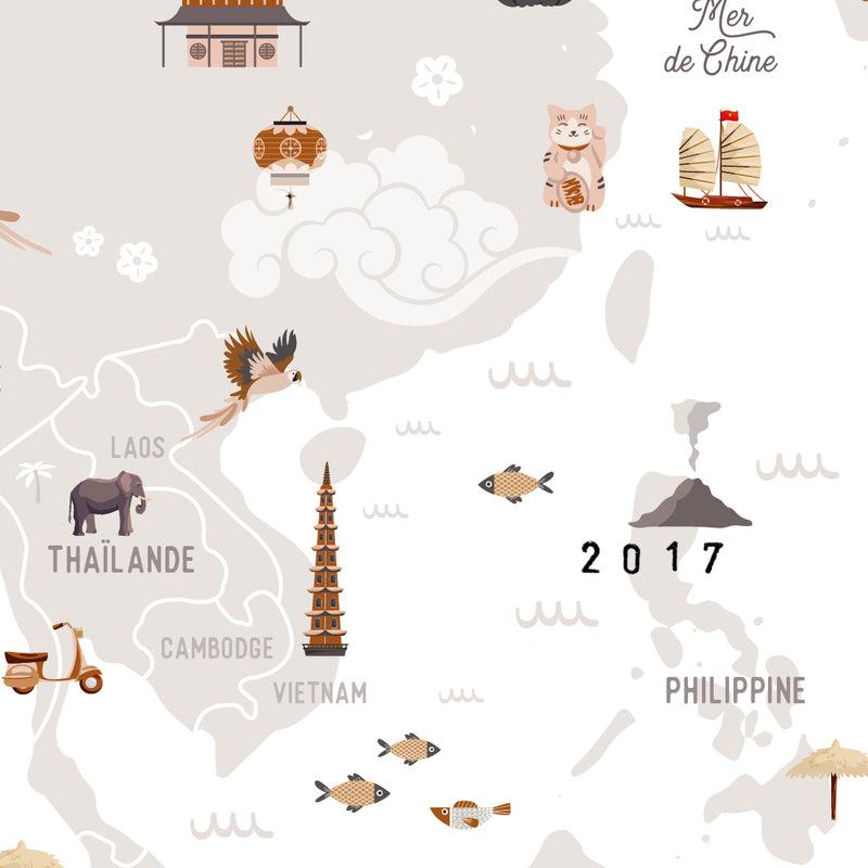 Carte du monde-zoom-