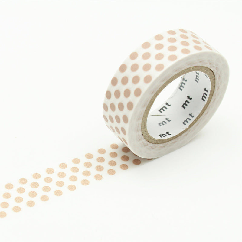 Masking tape - Pois Beige-zoom-