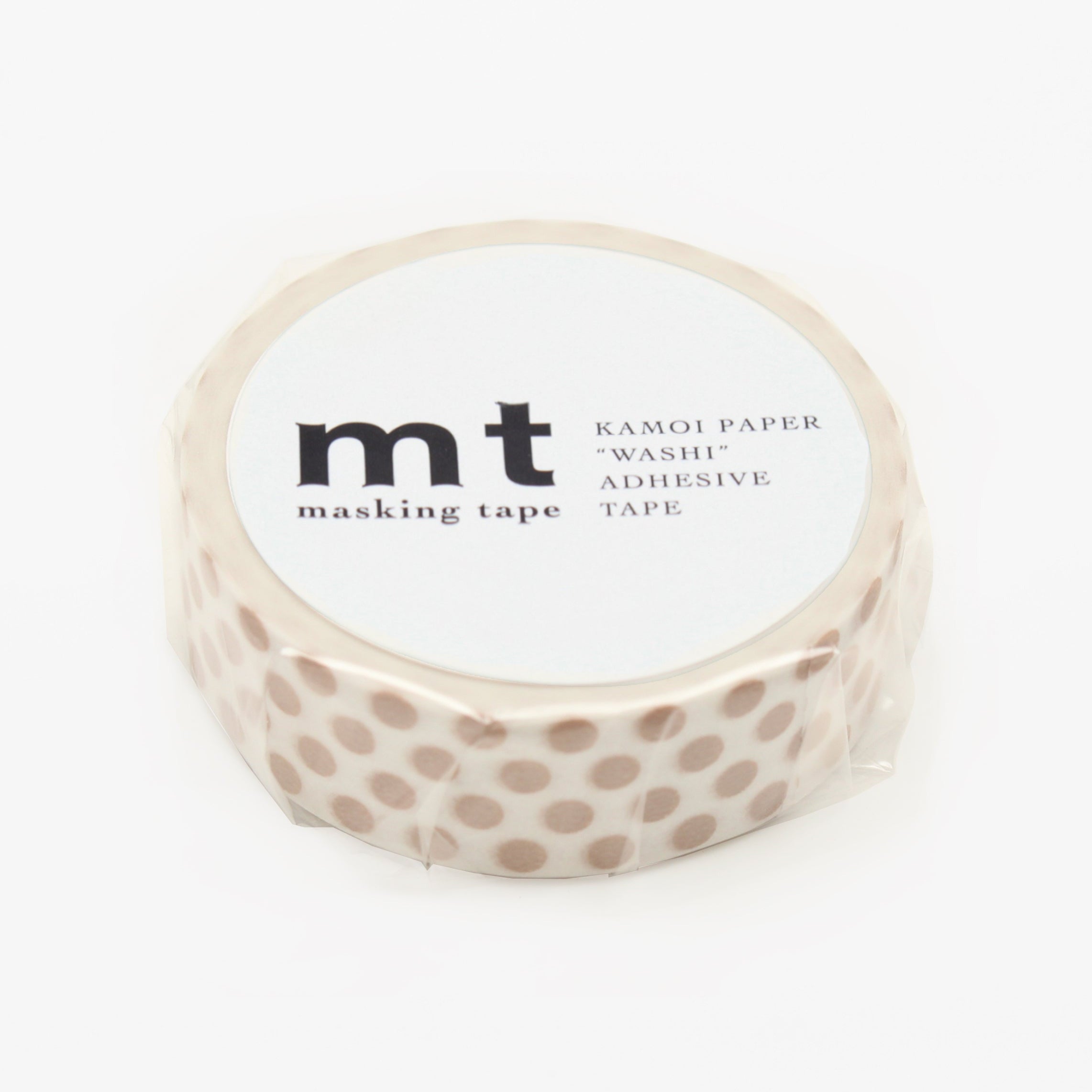 Masking tape - Pois Beige-zoom-1