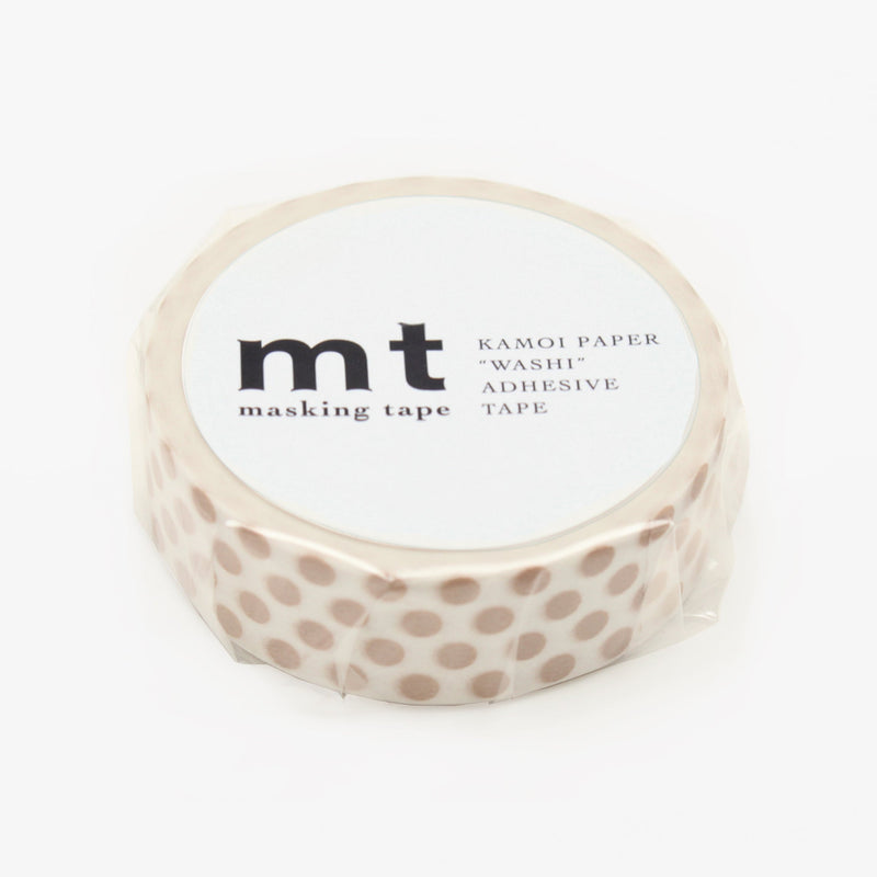 Masking tape - Pois Beige-zoom-