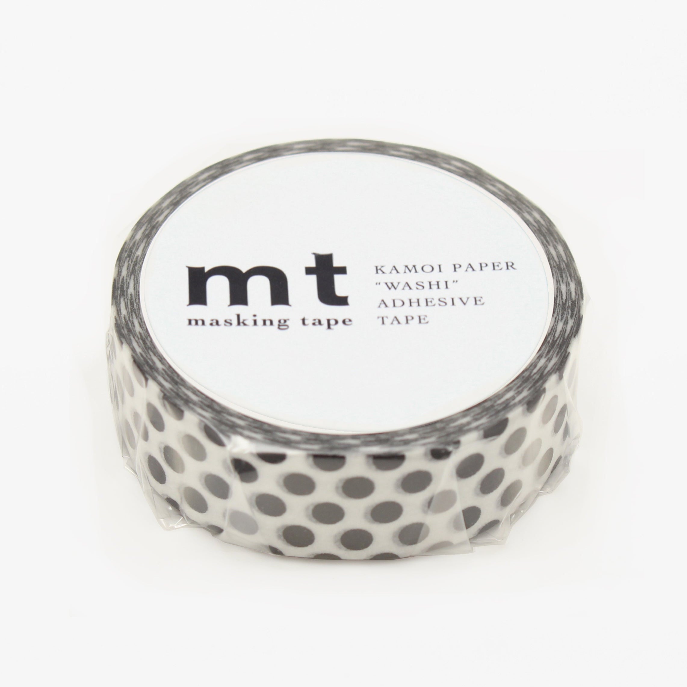 Masking tape - Pois noir-zoom-1
