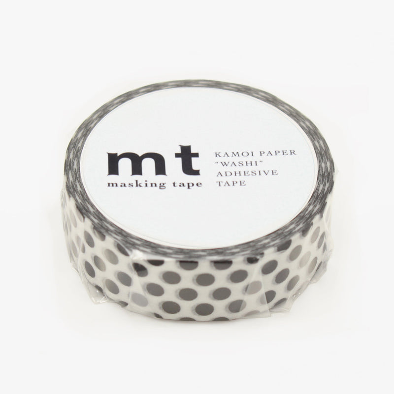 Masking tape - Pois noir-zoom-