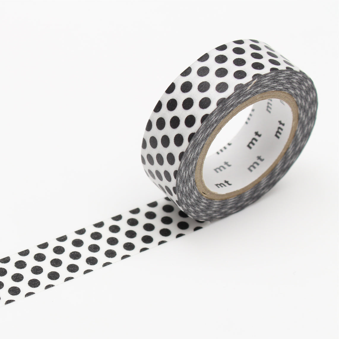 Masking tape - Pois noir-zoom-2